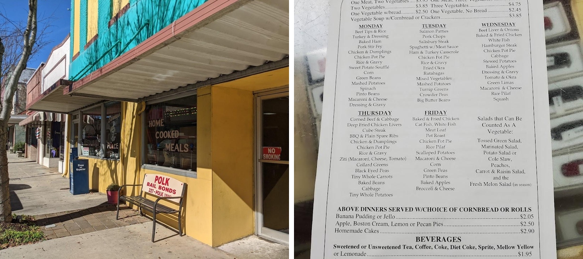 Gene's Restaurant Menu